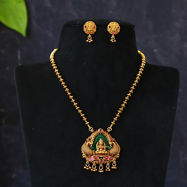 ONLY KASUMALLAI RED ANTIC LONG HARAM