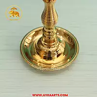 Brass Vasudev Mayuri Samai Standing Diya Lamp