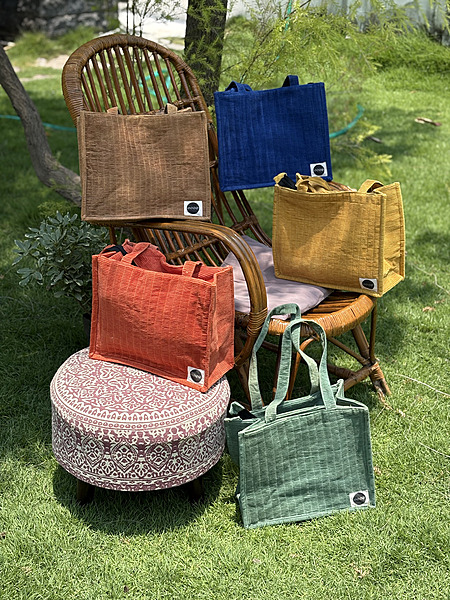 Quilted mini tote