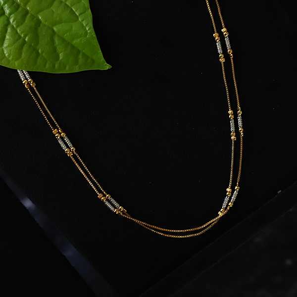 Rosegold finished chain with pear finished Pendant & Earing -Star designed Earing