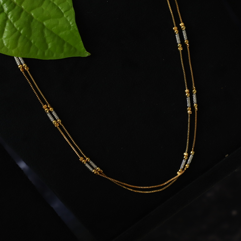 Rosegold finished chain with pear finished Pendant & Earing -Star designed Earing