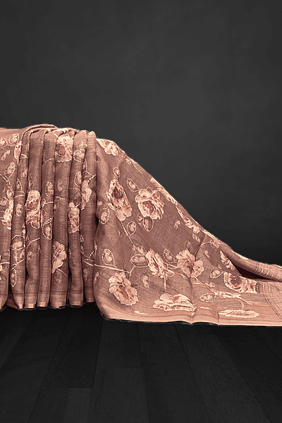 Madavi – The Linen Cotton Saree in Kantha Work 18955