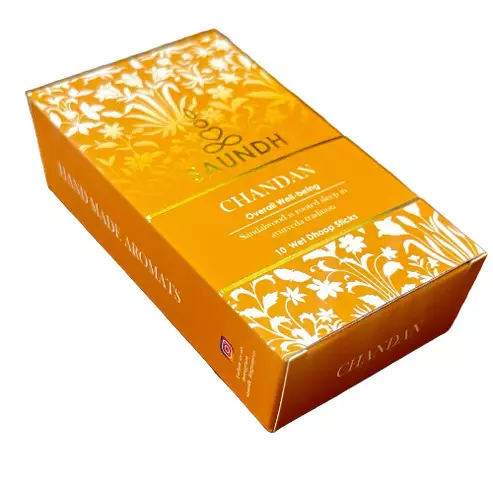Saundh Chandan Wet Dhoop Stick (10-Stick)