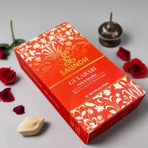 Saundh Gulabari Wet Dhoop Stick (10-Stick)