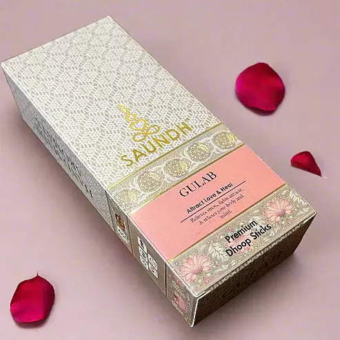 Saundh Gulab Dry Dhoopsticks 50gm