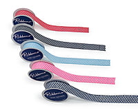 Navy Blue & White Pyramid Ribbon