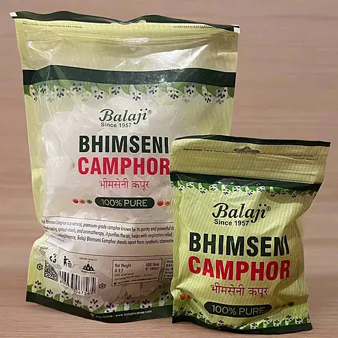 BALAJI Bhimsaini Camphor 100GM Zipper