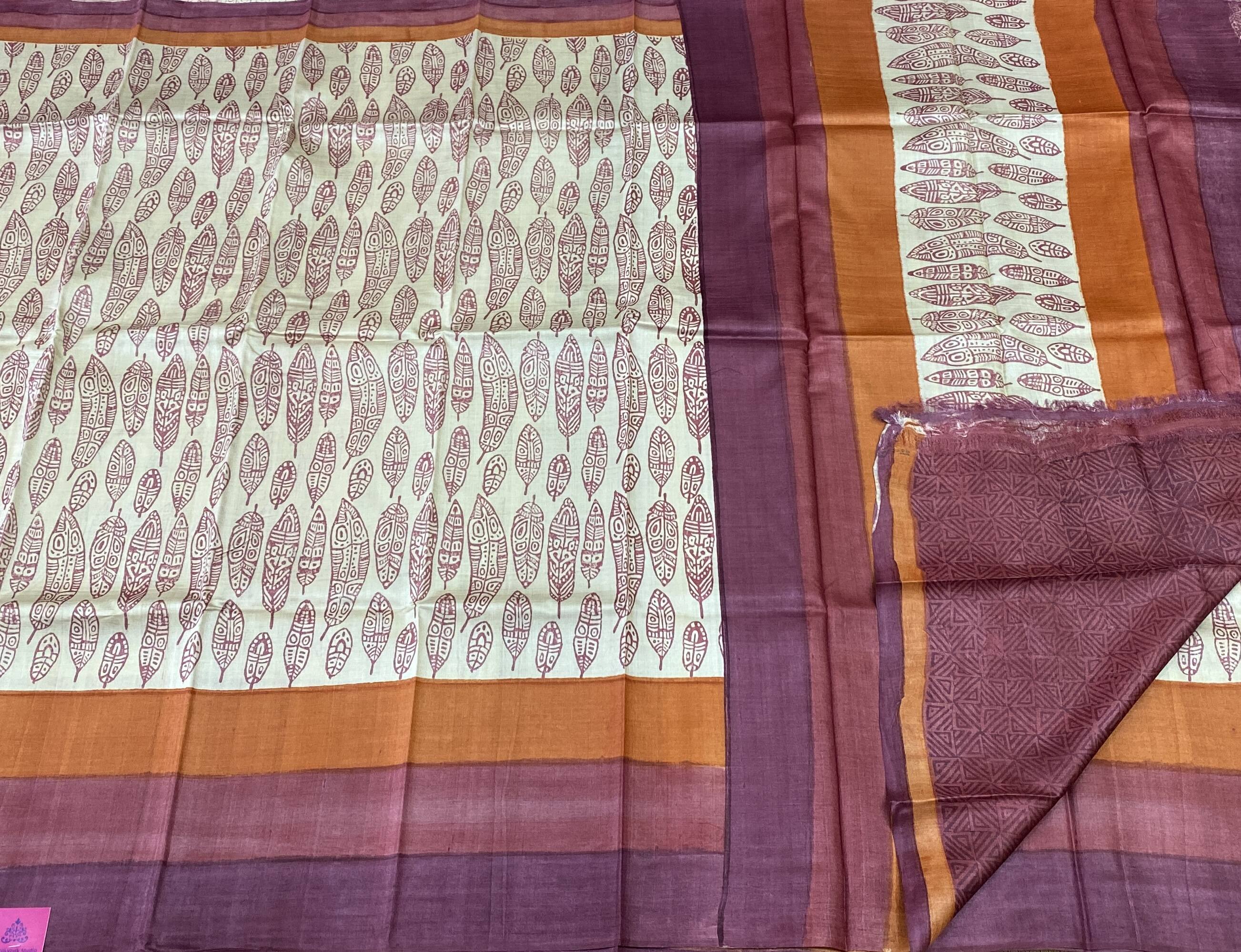Amrita – Digital Printed Tussar Sarees SWS1