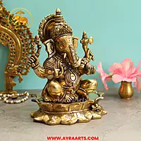 Brass Ganesha - 11 Inch Height