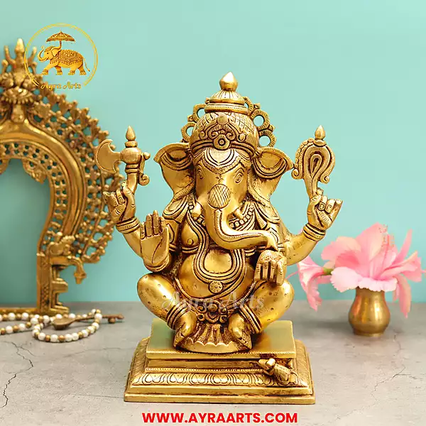 Brass Ganesha - 11.50 Inch Height