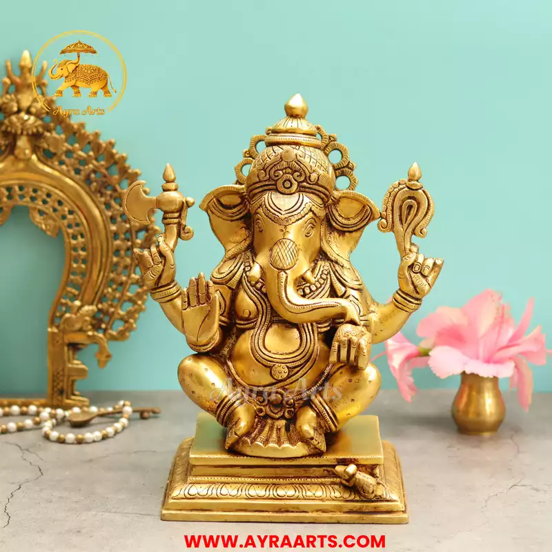 Brass Ganesha - 11.50 Inch Height