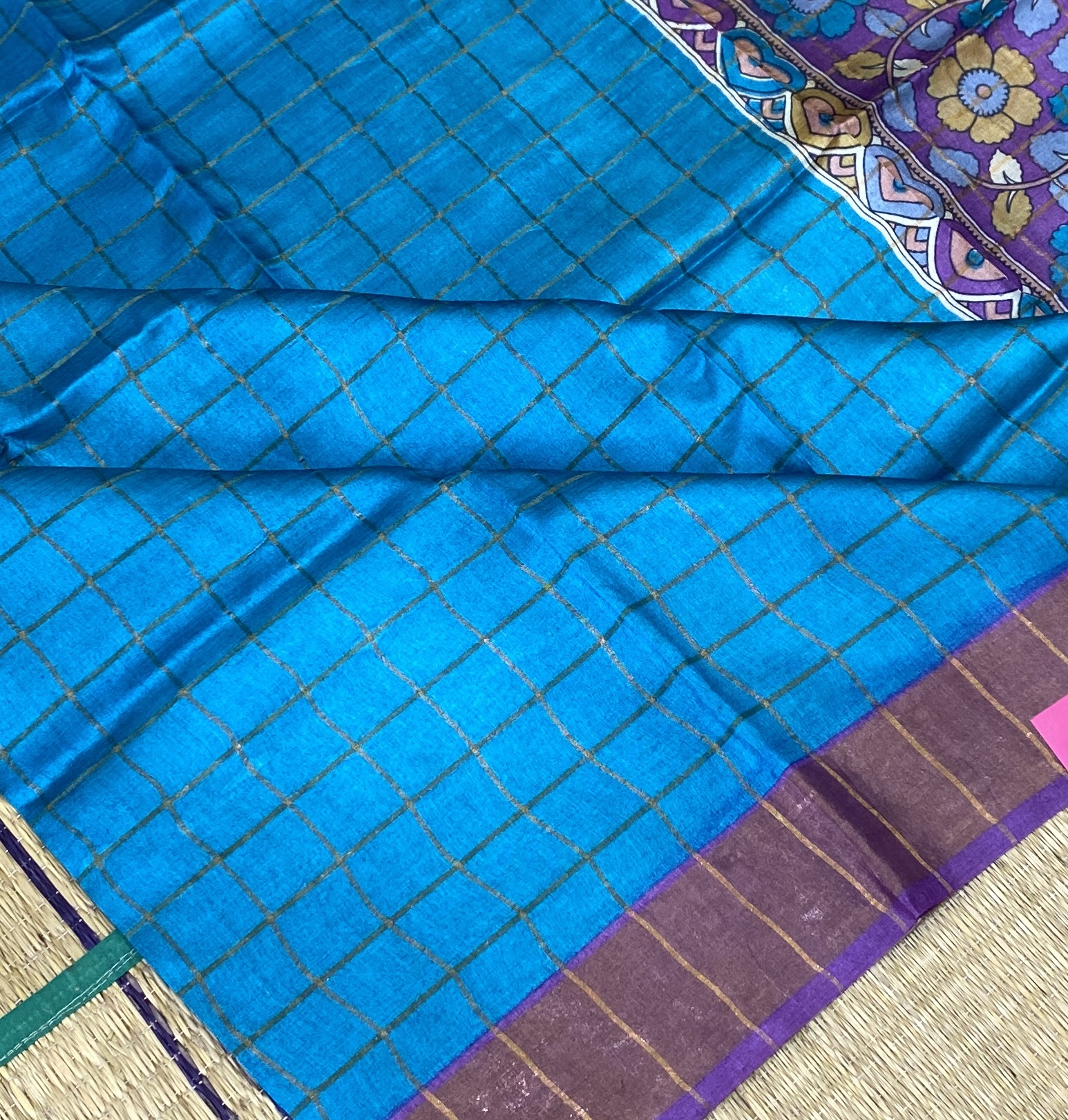 Brindha - Kattam Pure Tussar Silk Sarees Kalamkari Edition SWS2