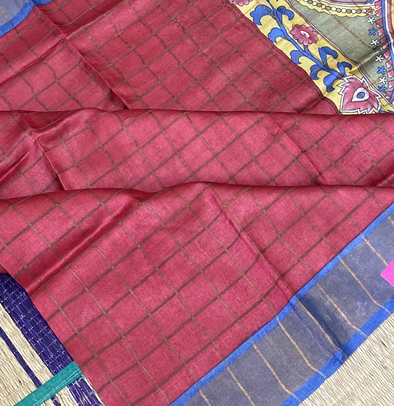 Brindha - Kattam Pure Tussar Silk Sarees Kalamkari Edition SWS2