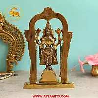 Brass Tirupati Balaji Idol - 13.5 Inch Height