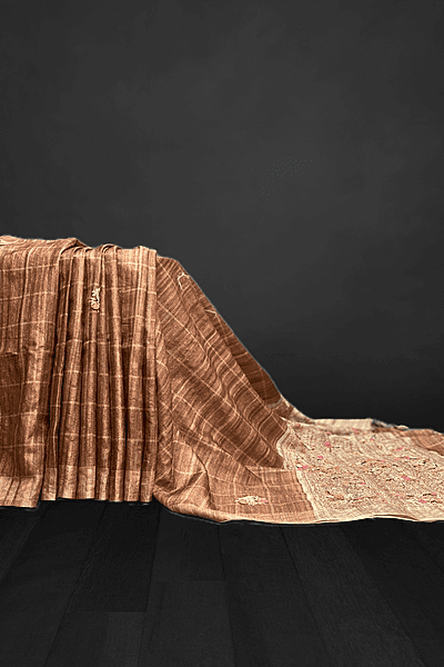 Saanvi - The Dupion Tussar Saree with Thread Pallu 18109