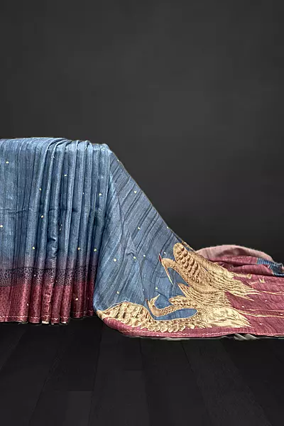 Saanvi - The Dupion Tussar Saree 18117