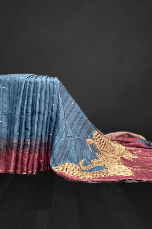 Saanvi - The Dupion Tussar Saree 18117