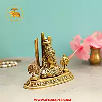 Brass Shank Chakra Namah Tirupati Balaji Home Decor Gifting - 5.5 Inch Height