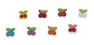 Cherries With Leaves - Red