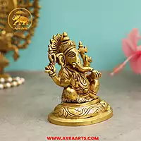 Brass Ganesha Idol - 5 Inch Height