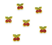 Cherries With Leaves - Red