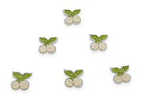 Cherries With Leaves - Red