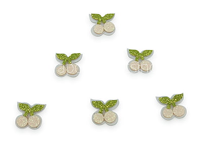 Cherries With Leaves - Red