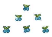 Cherries With Leaves - Red