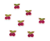 Cherries With Leaves - Red