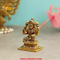 Brass Lakshmi Devi Idol - 3.5 Inch Height