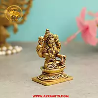 Brass Lakshmi Devi Idol - 3.5 Inch Height
