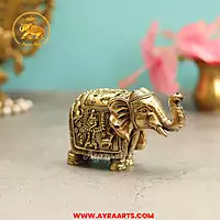 Premium Brass Elephant - 2.8 Inch Height