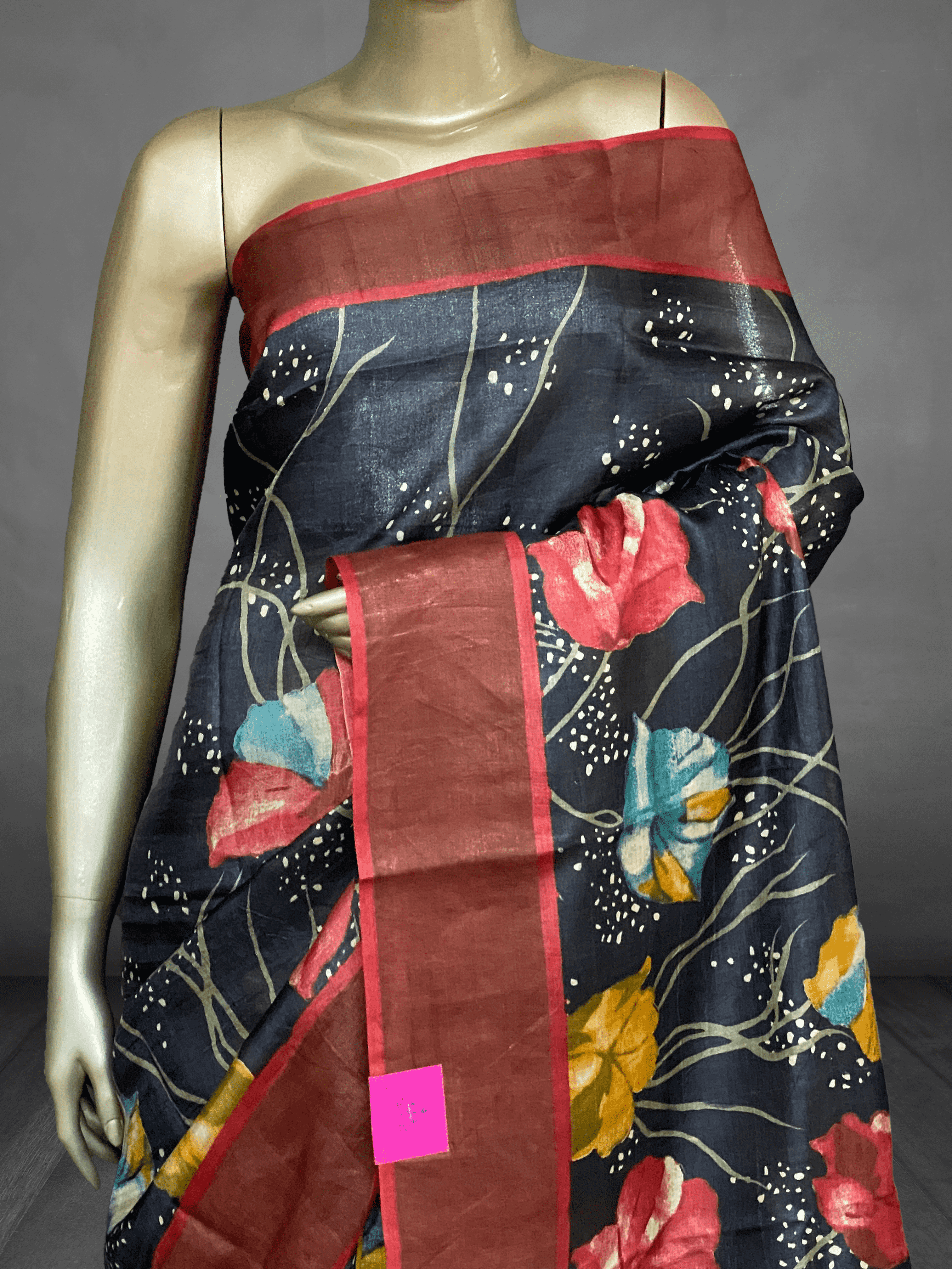 Anushka – Pure Tussar Saree (Big Flowers Design) 15214