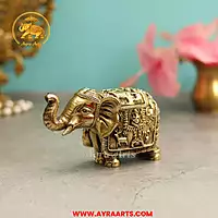 Premium Brass Elephant - 2.8 Inch Height