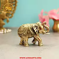 Premium Brass Elephant - 3.5 Inch Height