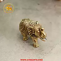 Premium Brass Elephant - 3.5 Inch Height