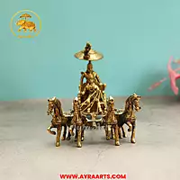 Brass Arjun Rath - 7 Inch Height