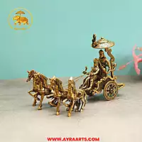 Brass Arjun Rath - 7 Inch Height