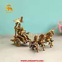 Brass Arjun Rath - 7 Inch Height