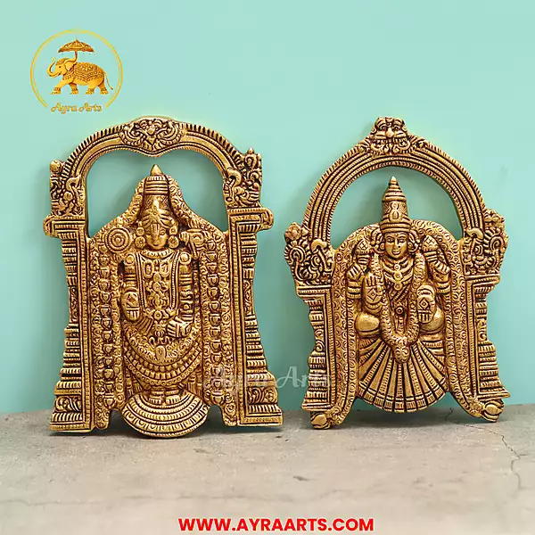 Brass Balaji Padmavati - 7.5 Inch Height