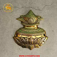 Brass Kalash Wall Mount Home Pooja Room Decor - 5.5 Inch Height
