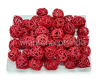 Red Wicker Balls - Big/Small