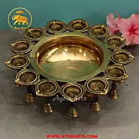 Brass Urli Diya Bowl - 13 Inch Length