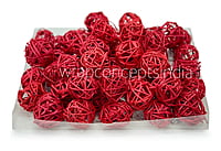 Red Wicker Balls - Big/Small