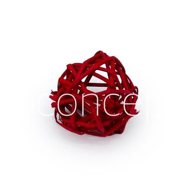 Red Wicker Balls - Big/Small
