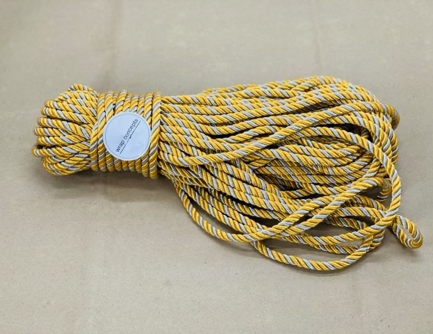 Dual Tone Gold & Silver Twisted Chord - 8 MM