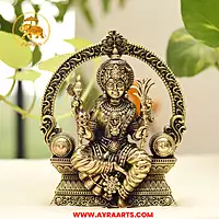 Premium Brass Gayatri Devi Lalita Tripura Sundari Shakti Mata Murti Pooja Idol - 6 Inch Height