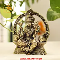 Premium Brass Gayatri Devi Lalita Tripura Sundari Shakti Mata Murti Pooja Idol - 6 Inch Height