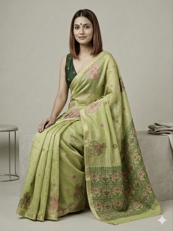 Cotton Jamdani Saree #1