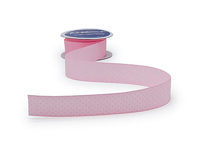 Polka Dot s- Baby Pink with White